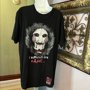 Vintage Official SAW Escape Las Vegas  Black Graphic Tee Mens S L